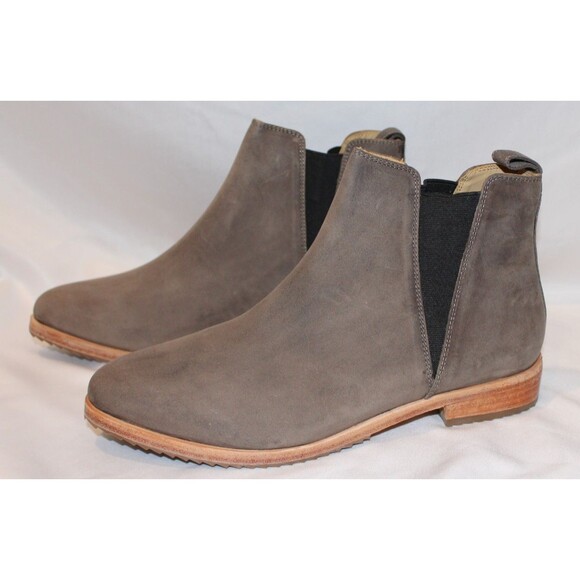 Nisolo Women's Eva Leather Everyday Chelsea Boot GRAY Size 8.5‎ NEW $228 - Picture 1 of 6